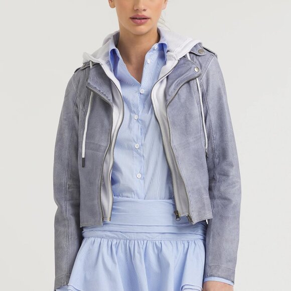 JKT NYC (Jakett) Molly Patina Leather Jacket - Picture 1 of 4